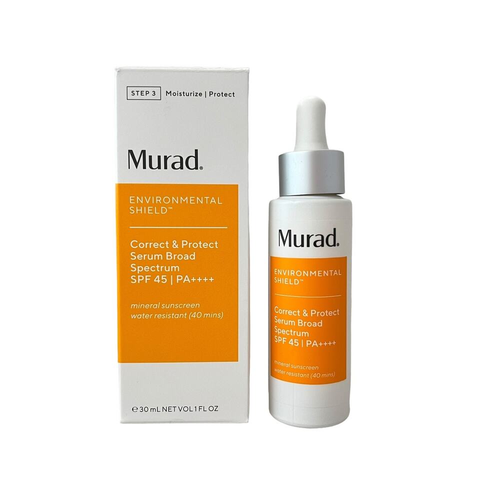 Murad Envrionmental Shield Correct & Protect Serum SPF 45 Mineral Sunscreen 1 oz
